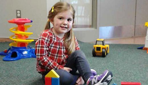 Allen Detweiler Nursery School - Child with Toys